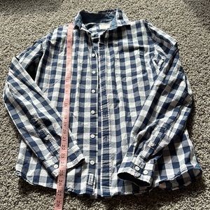 Men’s Express Checkered Long Sleeve Button Down Shirt